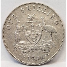 AUSTRALIA 1936 . ONE 1 SHILLING AUSTRALIA 1936 . ONE 1 SHILLING